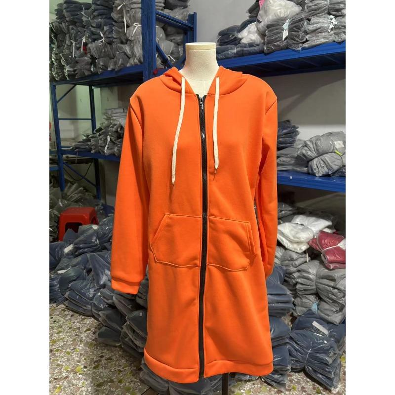 Women's Longline Hooded Sweatshirt Long Sleeve Tunic Top Casual Pullover for Fall Winter Comfortable Loungewear