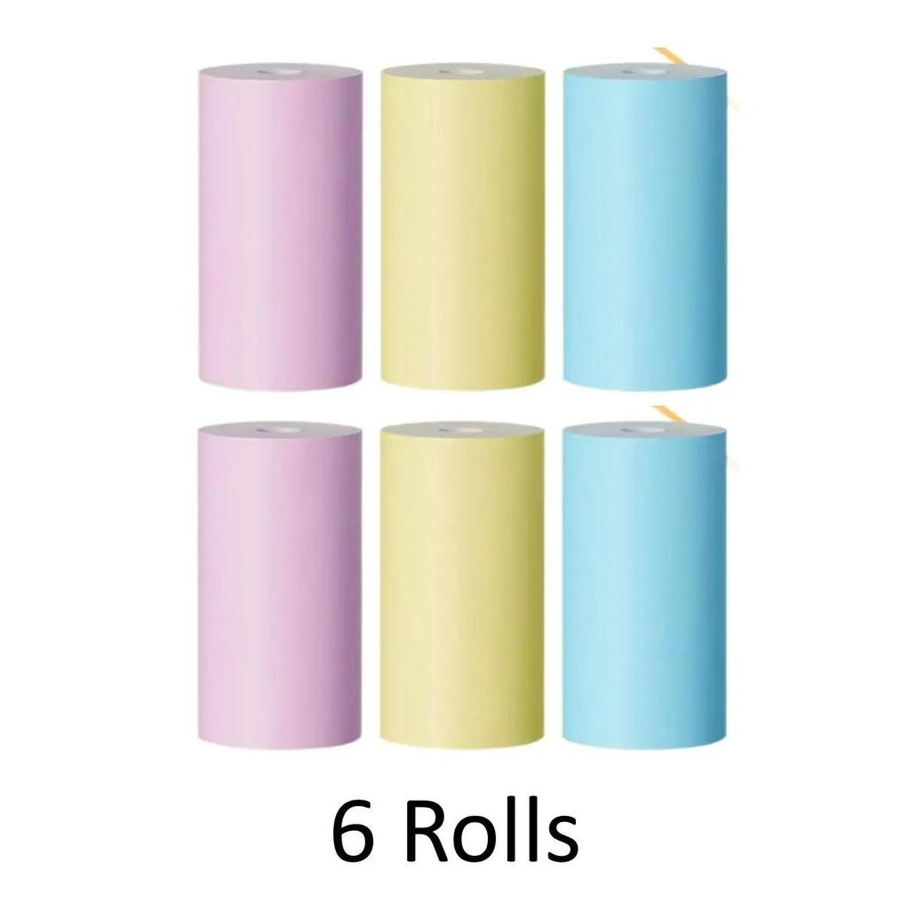 Rolă de hârtie termică color 57*30mm, hârtie foto pentru chitanță note pentru mini imprimantă portabilă