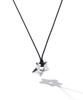 Jbans Classic Boom Star Pendant Black String Long Necklace (C2601-An1025_Bk)