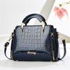 New Stylish Croc Texture Small Square Ladies Bag, Versatile Hand Held Multiway Shoulder Crossbody Bag For Daily Outfits