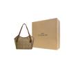 Coach Meadow 33 Logo Classic Monogram Zip Closure Canvas And Leather Tote Bag Women tote Khaki CM076-IME74