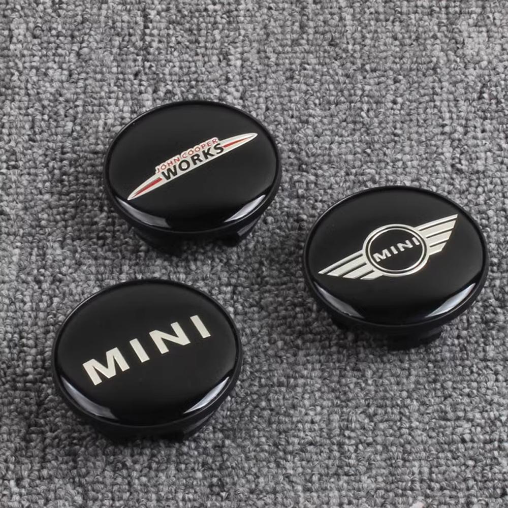 4pcs Mini Wheel Center Caps 54mm wing hupcap Emblem for MINI WORKS S One Countryman R50 R55 R56 R57 R58 R60 R61 car accessories