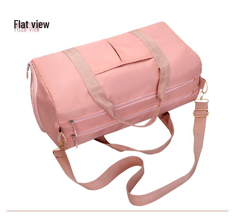 Women's Lightweight Travel Bag with Shoe Compartment - Multifunctional Gym Bag with Wet/Dry Separation