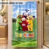 Beach TowelTeletubbies Custom Name Text Personalized Soft Towel for Beach Pool Indoor Home Decor Gift