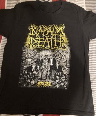 Napalm Death Band Scum Album Shirt Unisex Black Size S-5XL E1923