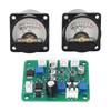VU Meter Panel Kit 2PCS Warm Color Backlight Power Amplifier VU Meter with Driver Board
