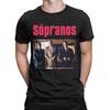 Casual The Sopranos T-Shirt for Men Crewneck Cotton T Shirts Movie Short Sleeve Tees Unique Clothing