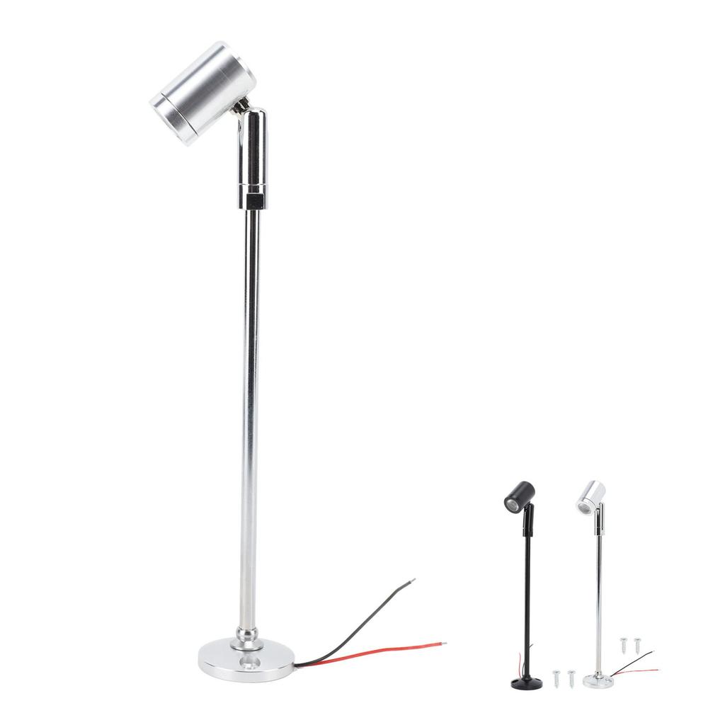 LED Jewelry Showcase Spotlights Bright Modern Standing DC12V Mini Jewelry Showcase Display Light Aluminum for Cosmetic Counter