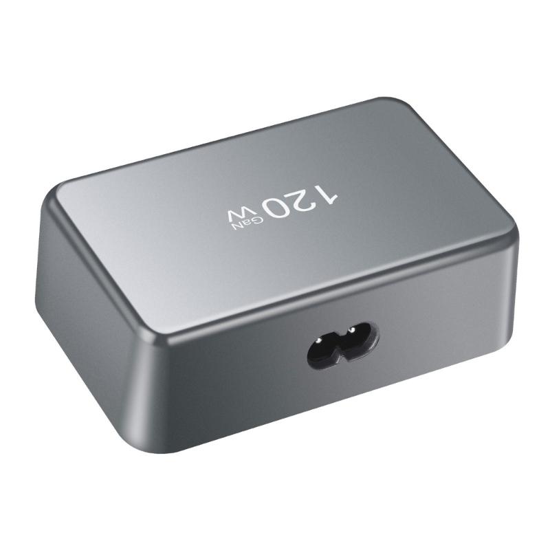 PD120W 4C2A Desktop Charger 4USB C 2USB A Port Fast Charging Hub Power Adapter for Multiple Devices ABS Housing