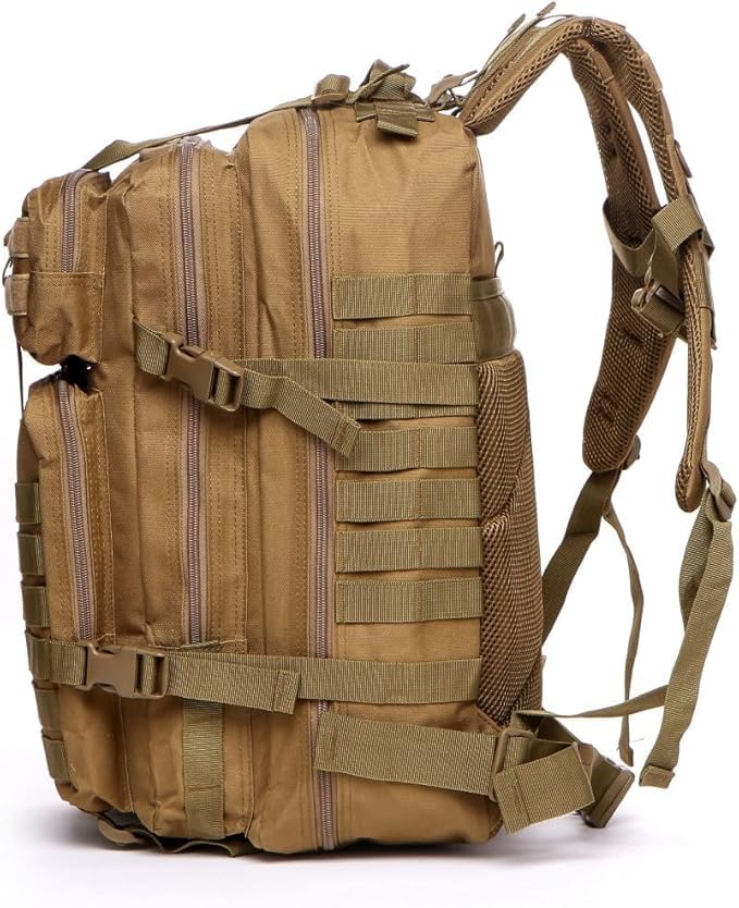 [Panavage] 45L Military Backpack, Waterproof, Large Capacity, Rucksack for Men and Women  MOLLE System, Water-Repellent, Hiking, Camping,