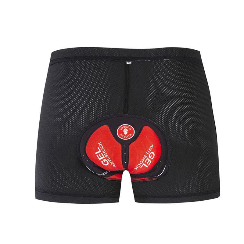Ropa interior de ciclismo para hombre con acolchado 3D de gel de primera calidad y tejido de malla de alta elasticidad