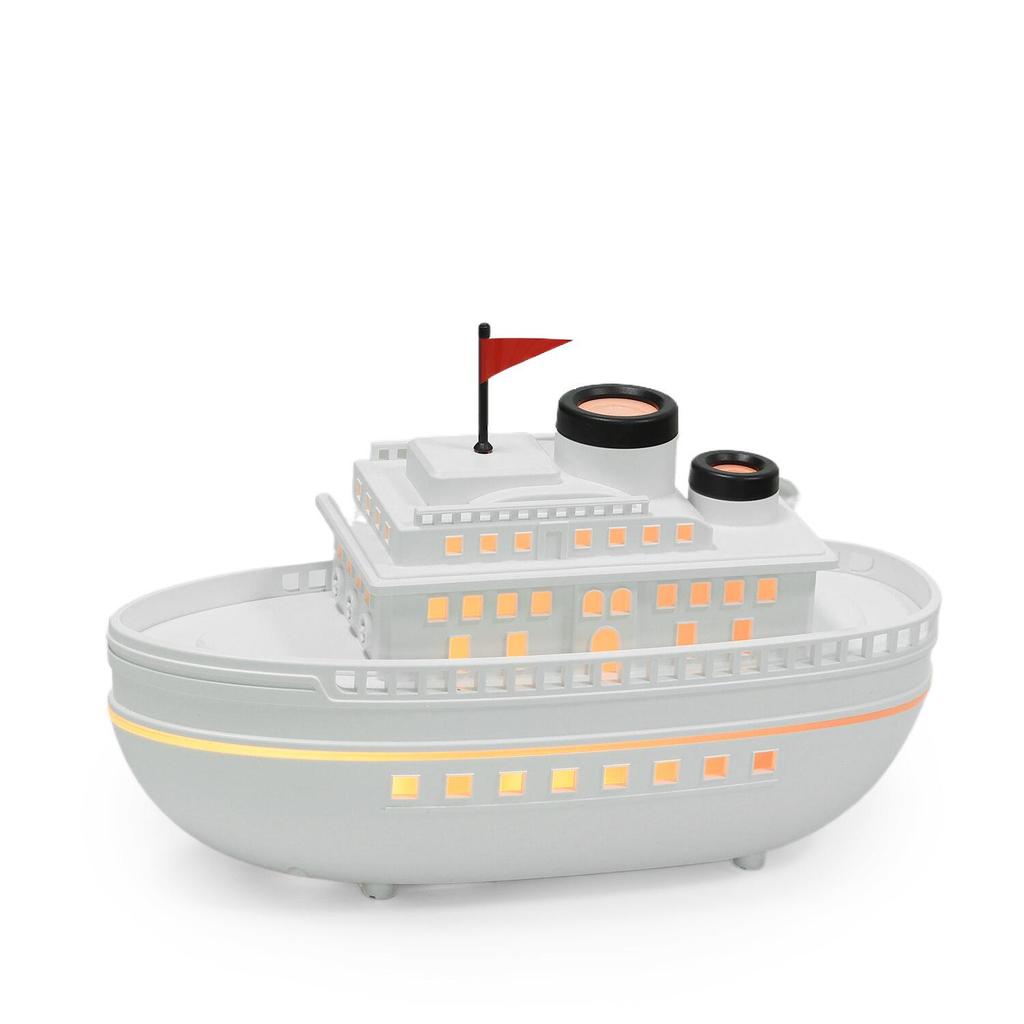 USB Aroma Diffuser: Ultrasonic Ship Design Humidifier with Essential Oil Function