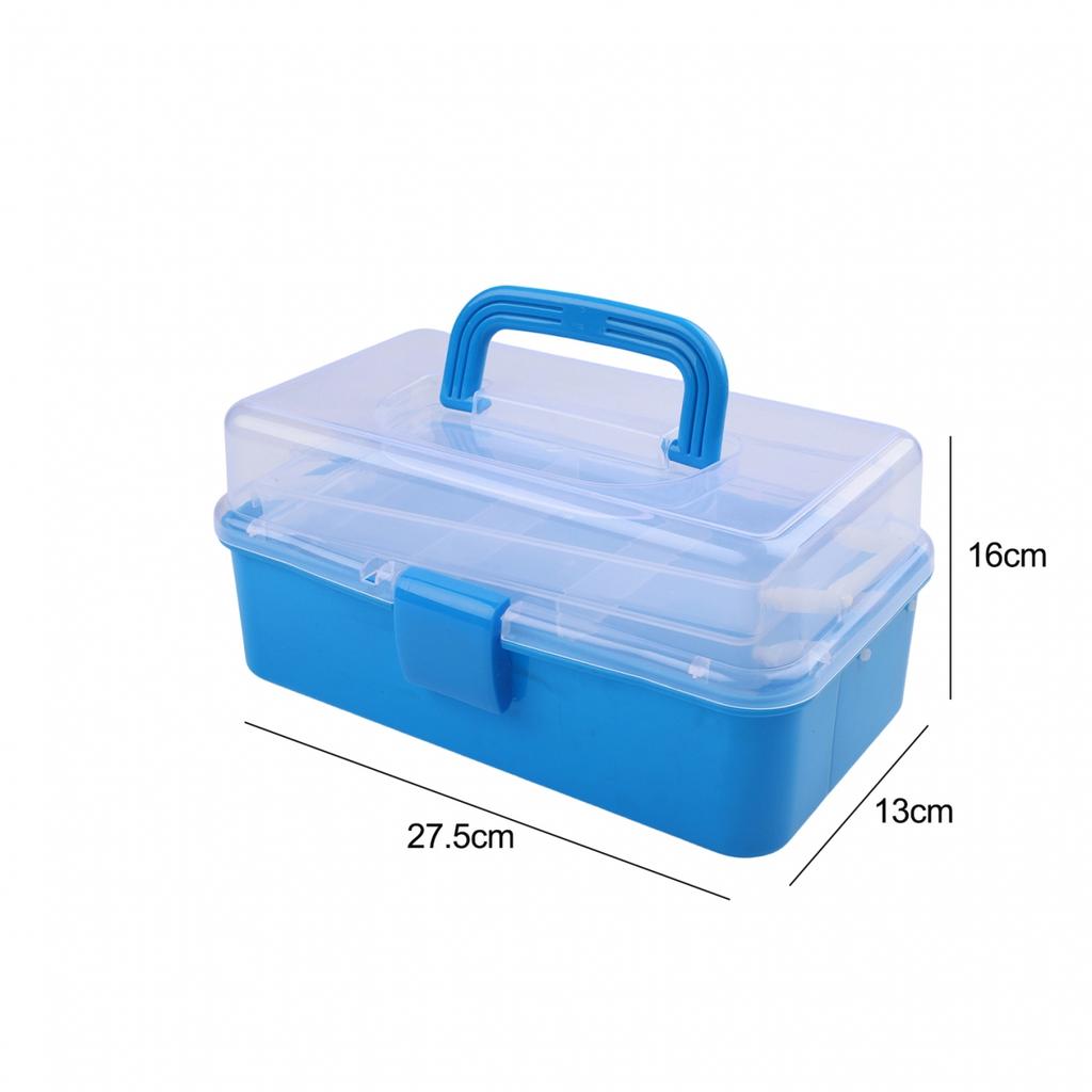 Compact 3 Layer Organizer Box Great for Fishing Tackle and Accessory Storage