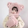 Unisex Children's Winter Set: Plush Hat, Scarf, and Gloves with Baby Ear Protection