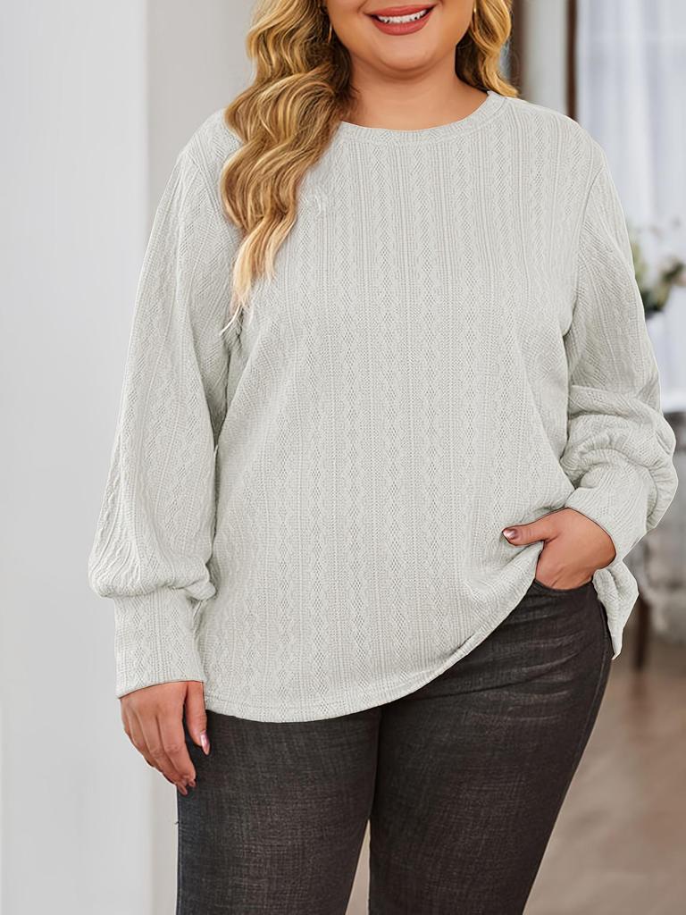 2025 Autumn/Winter Casual Knit Sweater Hoodie - Long Sleeve, Round Neck, Solid Color