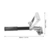 Drywall Flat Box Extension Handle Aluminum Alloy Angle Adjustable Drywall Finishing Box Handle Kit Adjustable Flat Box Handle