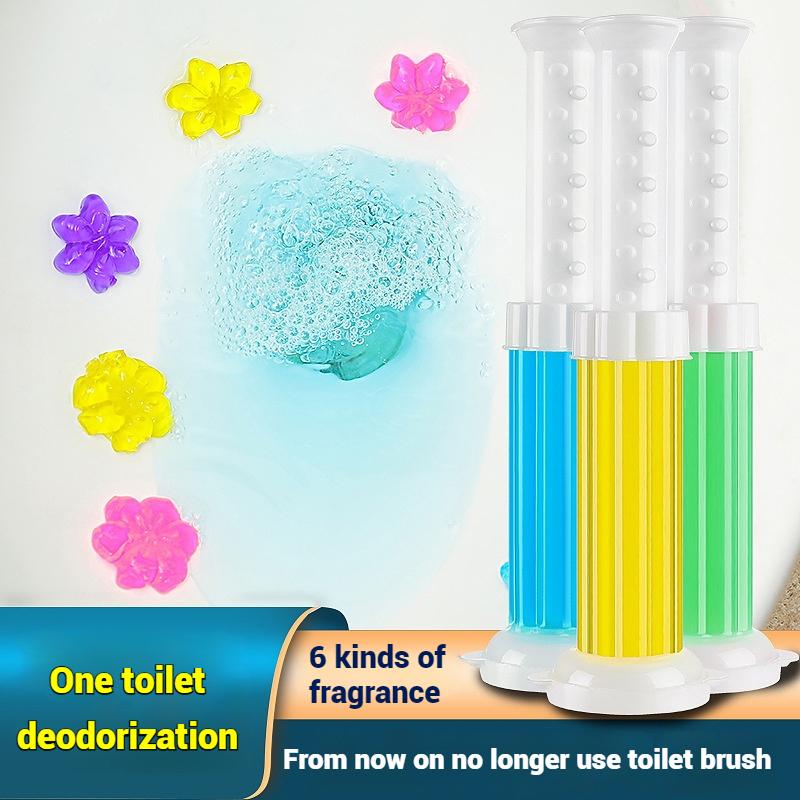 3/6PCS Toilet Detergent Toilet Cleaning Gel Bathroom Descaler Disposable Odor Closestool Aromatic Deodorant Household Freshener