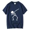 Mens High Quality 100 Cotton Funny Skull Design Print Summer Loose Oneck Men Tshirt Short Sleeve Tshirt Male Tee Tops