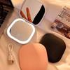Compact Travel Makeup Mirror with LED Light, Magnification, and Folding Design – Perfect for Women and Students
