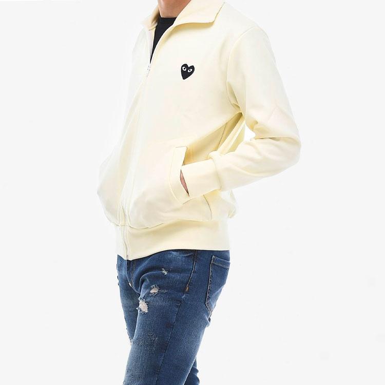Comme des Garçons PLAY Sudadera con Cremallera y Corazón Negro Grande PLAY de COMME des GARCONS 'Off-White' para Hombre AZ-T256-051-3