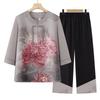 Elderly Women's Chinese Style Floral Summer Top