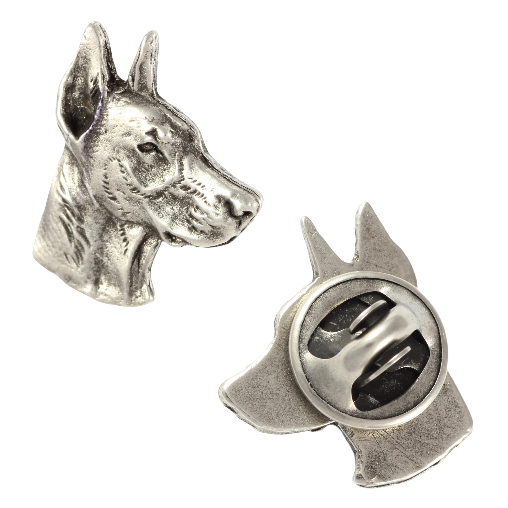 

Dobermann, Doberman Pinscher, Dobie I - Dog brooch in a gift box, elegant pin, lapel pin for Art-Dog brand jacket