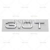 New 3D 1.8T 2.0T 3.0T Car Trunk ABS Badge Emblem Rear Tailgate Fender Door Adhesive Badge for 4HGFC A4 A5 A6 A7 A8 Q3 Q5 Q7