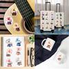 50 Cartoon Phonograph Stickers Decorate Guitar Notebook Suitcase DIY Waterproof Stickers
