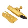 Eb Alto Sax Mouthpiece Sliding Cover Brass Frosted 6C Saxophone Mouthpiece Replacement for