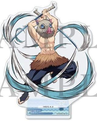Démon Kimetsu no Yaiba le Train de l'Infini Inosuke Hashibira Mascotte Acrylique Marchandise Officielle de Cinéma Film de Slayer - -