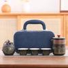 Travel Kung Fu tea set portable express cup company opening business advertising gift print light luxury retro