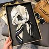 High-end large square scarf silk scarf women's new versatile neck summer thin bag head mother scarf with shawl