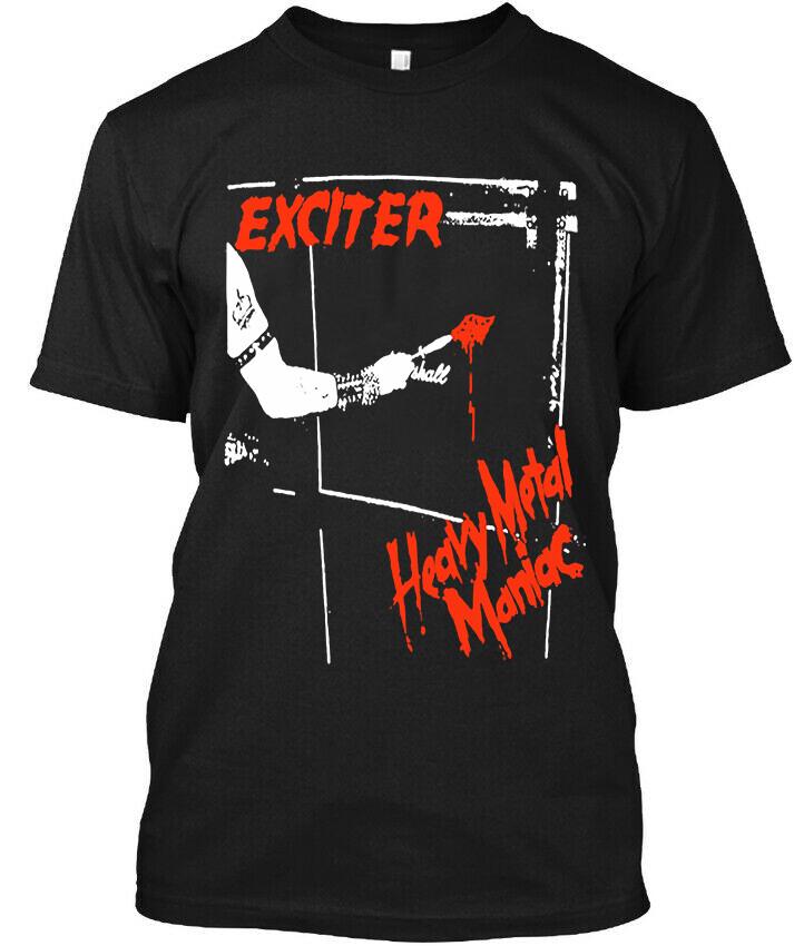 

NEW POPULAR! Exciter Maniac Canada Music Vintage Art Logo T-Shirt Size S-4XL Unisex T-Shirt XL