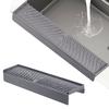 Silicone Kitchen Sink Splash Guard for Edge 20in Long Sink Splash Guard with Suction Cup Cuttable Fast Dry Splashproof Protector