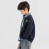 Boys' Academy Style Embroidered Knit Cardigan