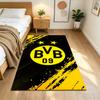Borussia Dortmund Football Club Decorative Area Rug Durable Anti-slip Backing Non-slip Bottom Living Room Essential Minimalist Modern Style