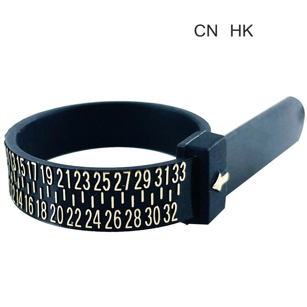 UK/US/EU/HK/JP Ring Sizer Finger Circumference Size Measurement Belt Measuring Reusable Finger Size Gauge Jewelry Sizing Tool