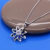 Platinum-Plated Flower Pendant Necklace Korean Women'S Classic Chain Collarbone Chain Jewelry Direct Sales
