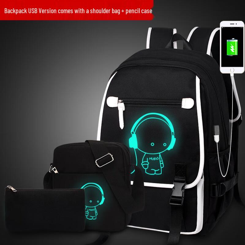 Мужской модный рюкзак DC.meilun с USB-зарядкой