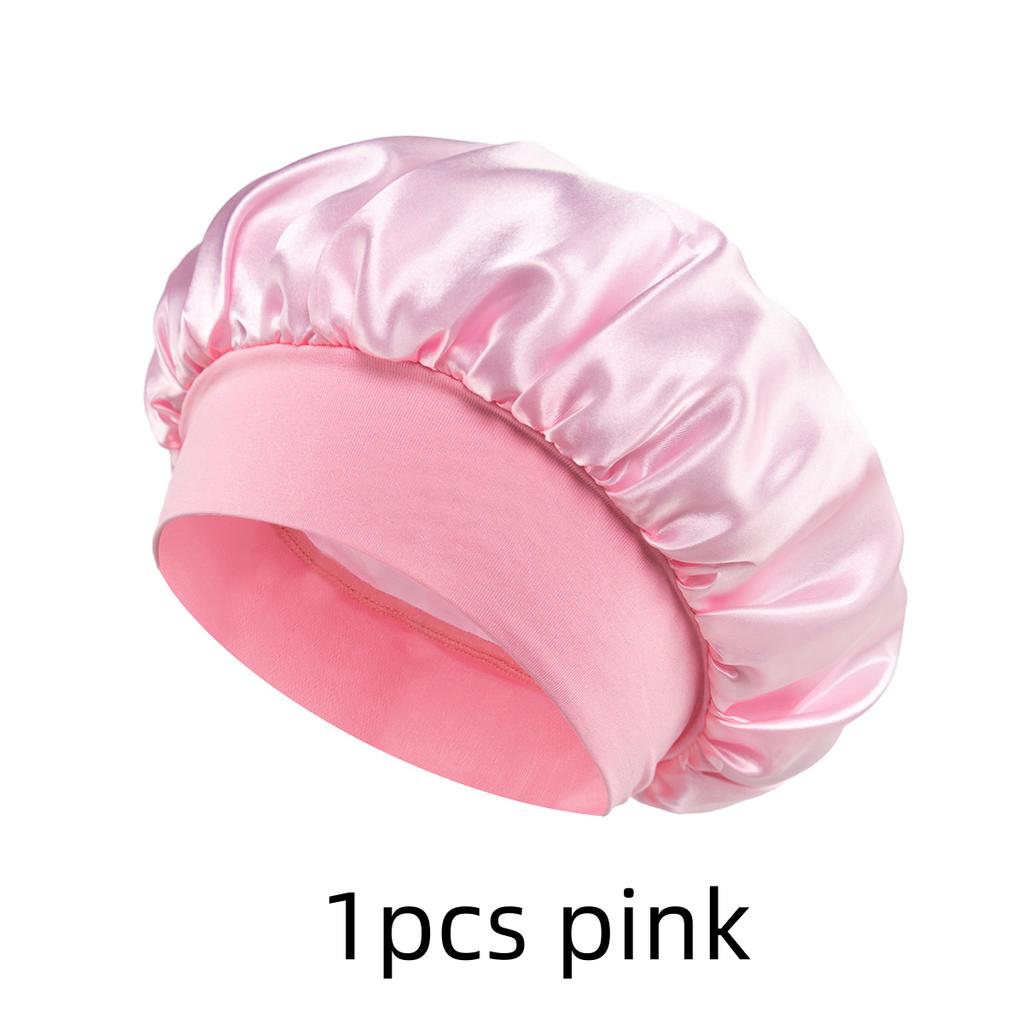 1/3/5/10pcs mix Satin Bonnet Silk Hair Bonnet for Sleeping Sleep Bonnets for Women Large Wide Soft Band Sleep Cap for Curly Hair