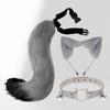 Handgefertigtes Halloween Katzenohren-Schwanz-Set Cosplay-Requisiten Ausstellung Spielthema Erwachsenen-Accessoire Katzenohr-Schwanz-Stirnband-Set