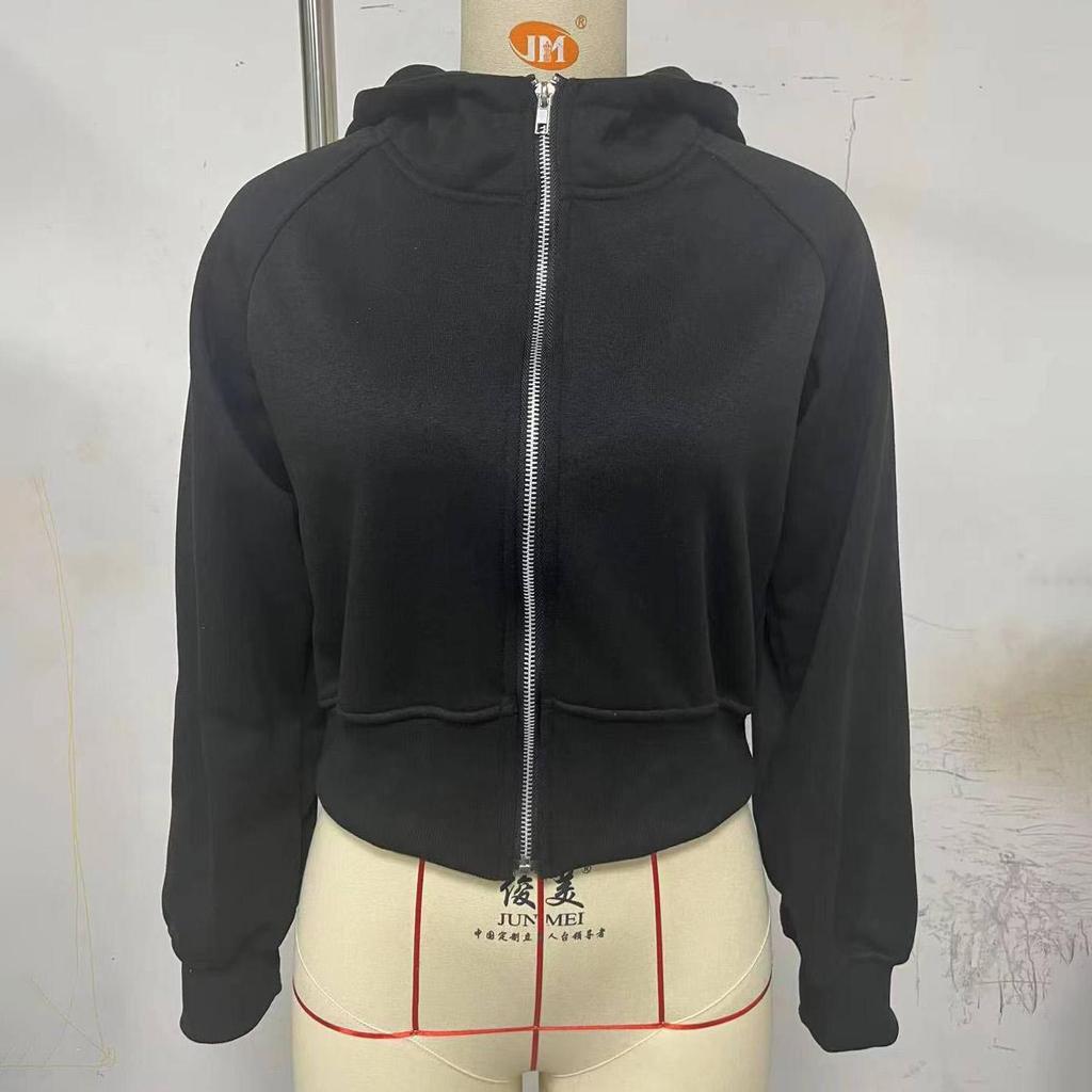 Women Long Sleeve Hooded V Neck Loose Pullovers Female Tops Solid Color Sweatshirts