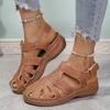 Sommer Hohl Ausgeschnitten Dicke Sohle Sandalen für Damen 2025 Neu Bequem Leichte Römische Sandalen Damen Plateau Strandschuh