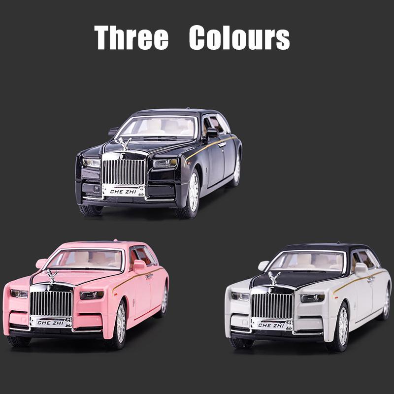 1/32 Alloy DieCast Rolls-Royce Phantom Model Toy Car Simulation Diecasts & Toy Vehicles Sound Light Collection Toys For Boy