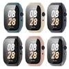 Integrated Toughened Film Screen Protector Skin Full Coverage Cover Antiscratch Shell Watch Housing Sleeve For Watch T2