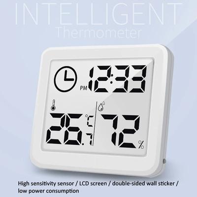 Mini Higrometre İnce Basit Ev Elektronik Dijital Sıcaklık İç Mekan Higrometresi LCD Dijital Termometre Oda Aksesuarları