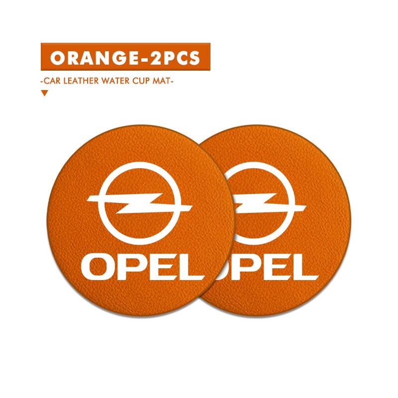 

2pcs Car Water Cup Coaster Colorful Non Slip Pad Accessories For Opel Meriva Mokka Grandland Vectra Zafira Vivaro Antara