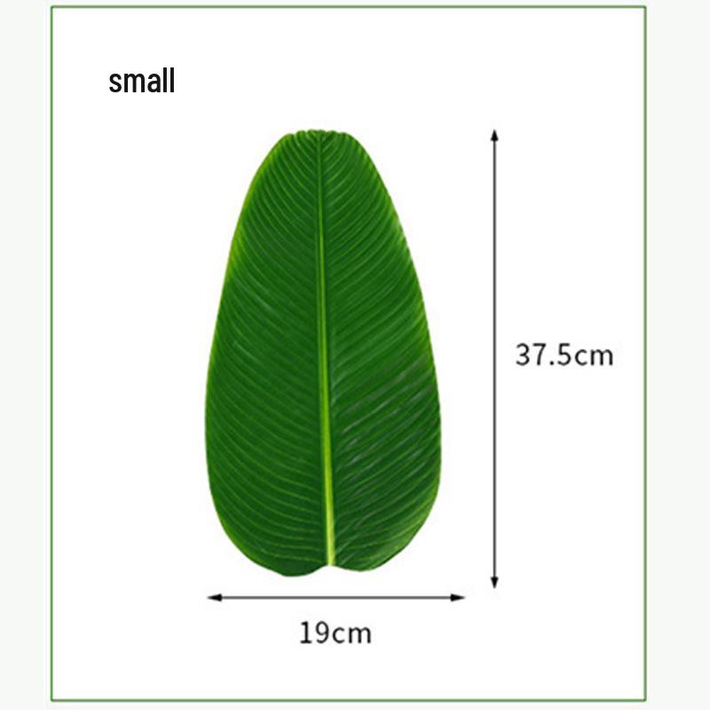 Large Banana Leaf Fabric Decoration: Fake Plant Table Mat for Fruit Shop Display
