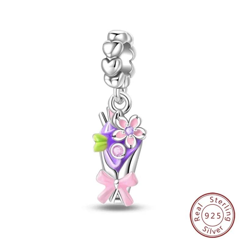 Fashion 925 Silver Colorful Butterfly Dragonfly Hummingbird Spring Series Charms Beads Fit 925 diy Bracelet Jewelry