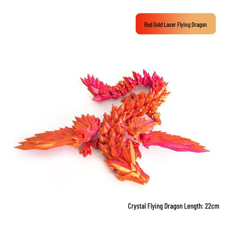 3D Crystal Flying Dragon Toy - Creative Birthday Gift & Ornament for Kids